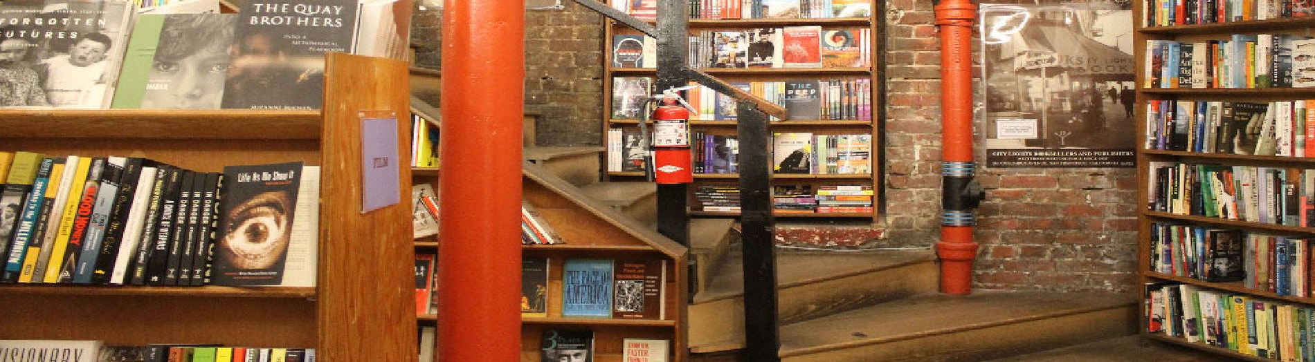 Inside of the book shoppe-stairs